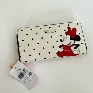 Kate Spade x Disney Minnie Mouse polka dot Wallet